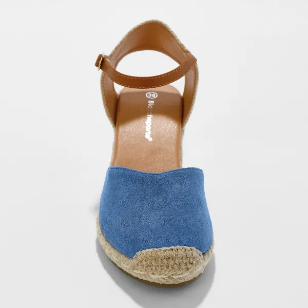 Remienkové espadrilky na klinovom podpätku