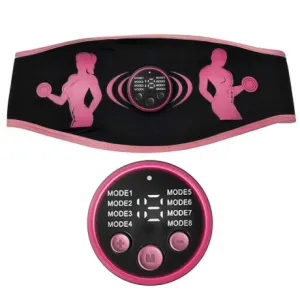 Livefy EMS Belt masážny elektrostimulátor, čierny/ružový