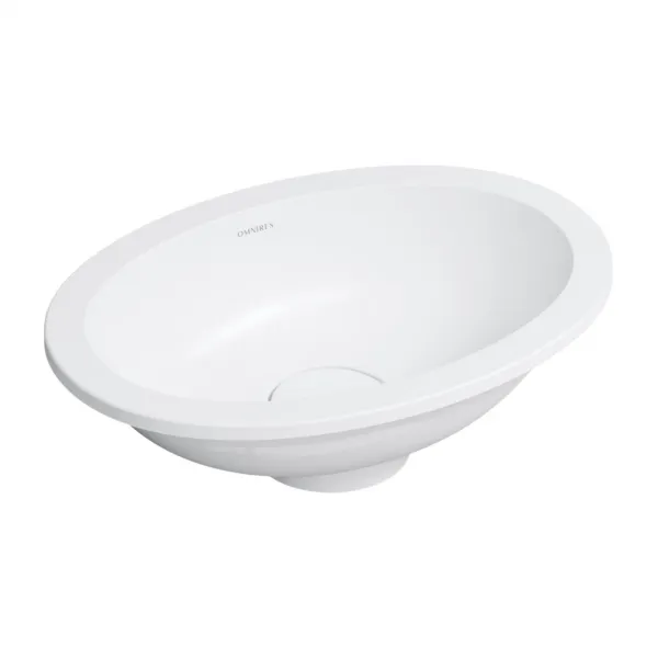 OMNIRES - SHELL M+ umývadlo zapustené do dosky, 38 x 25 cm, matná biela SHELL380UPBM
