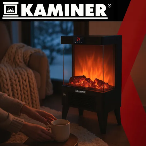 ElektrickýkrbKAMINEREMBEGO2000W–voľnestojacikrbsventilátoroma3Defektomohňa