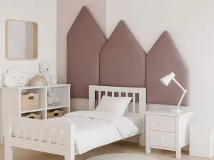Čalúnený panel na stenu HORY - ľavá strana VELVET Zvoľte farbu: Žltá, Zvoľte rozmer: 90x140 cm, Uchytenie na stenu: So samolepiacim suchým zipsom