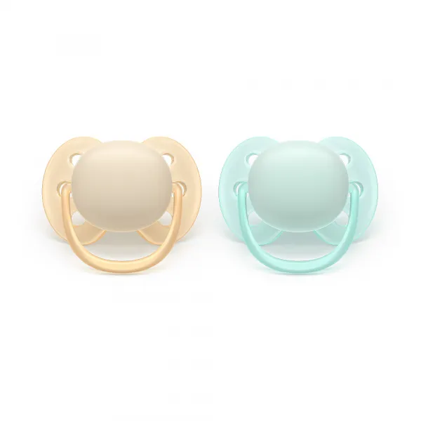 Philips AVENT Cumlík Ultrasoft Premium neutral 0-6m 2 ks