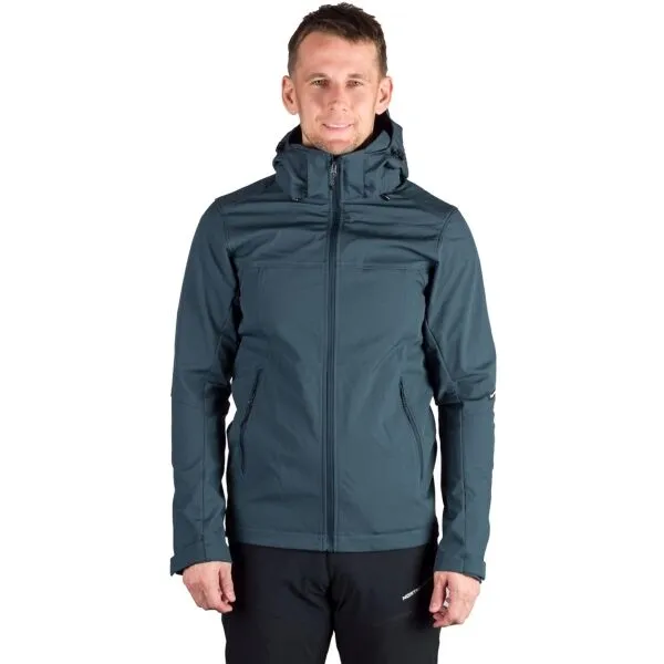 Pánska turistická softshellová bunda NORTHFINDER ANTONI-299darkdenim