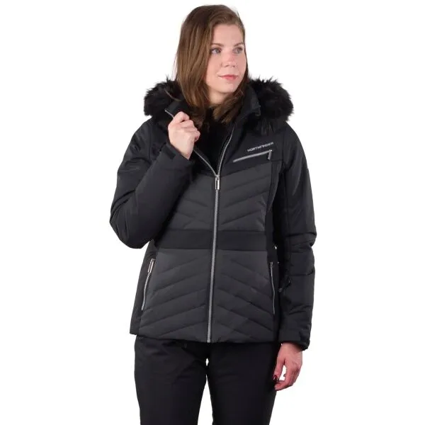 Northfinder THEA Dámska lyžiarska bunda, čierna, veľkosť