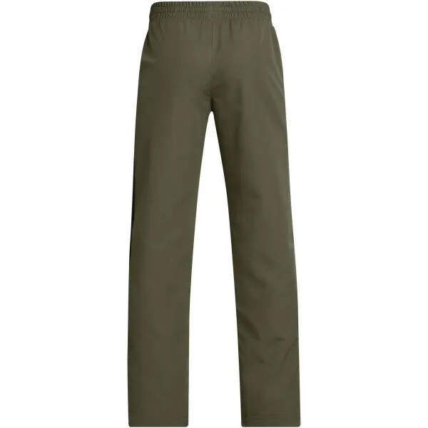 Under Armour RIVAL WOVEN PANTS Chlapčenské nohavice, tmavo zelená, veľkosť L