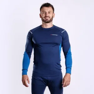 PROGRESS MERINO LS Pánske funkčné Merino tričko, tmavo modrá, veľkosť