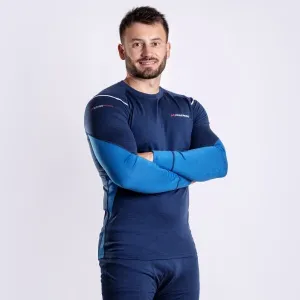 PROGRESS MERINO LS Pánske funkčné Merino tričko, tmavo modrá, veľkosť