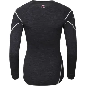 PROGRESS MERINO LS Dámske funkčné Merino tričko, čierna, veľkosť