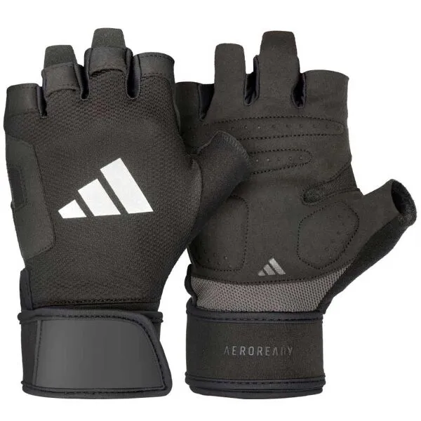 adidas STRENGTH TRAINING GLOVES Unisex tréningové rukavice, čierna, veľkosť
