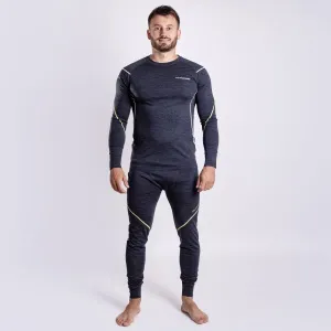 PROGRESS MERINO LT Pánske funkčné Merino spodky, čierna, veľkosť