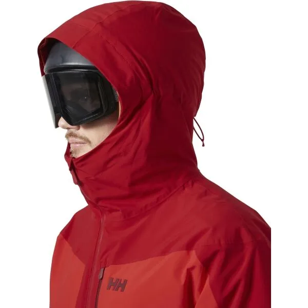 Helly Hansen CARV LIFALOFT 2.0 Pánska zateplená lyžiarska bunda, červená, veľkosť