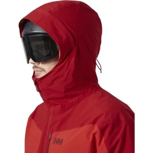 Helly Hansen CARV LIFALOFT 2.0 Pánska zateplená lyžiarska bunda, červená, veľkosť
