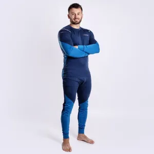 PROGRESS MERINO LT Pánske funkčné Merino spodky, modrá, veľkosť