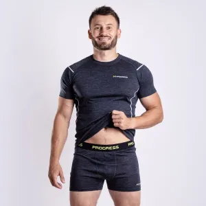 PROGRESS MERINO BOXER Pánske Merino boxerky, čierna, veľkosť