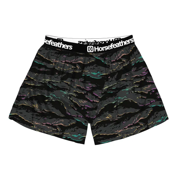 HORSEFEATHERS Boxerky Frazier - tiger stripe BLACK velikost S