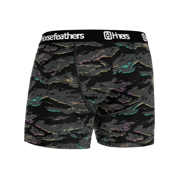 HORSEFEATHERS Boxerky Sidney - tiger stripe BLACK velikost S