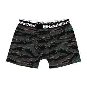 HORSEFEATHERS Boxerky Sidney - tiger stripe BLACK velikost S