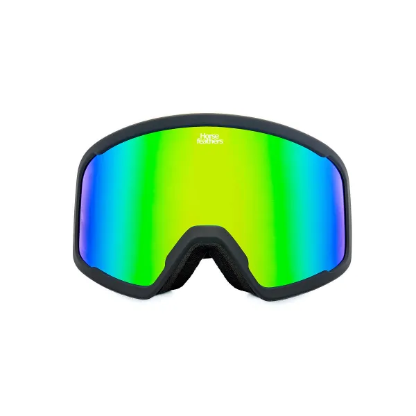 HORSEFEATHERS Okuliare na snowboard Huck - black/mirror green GREEN