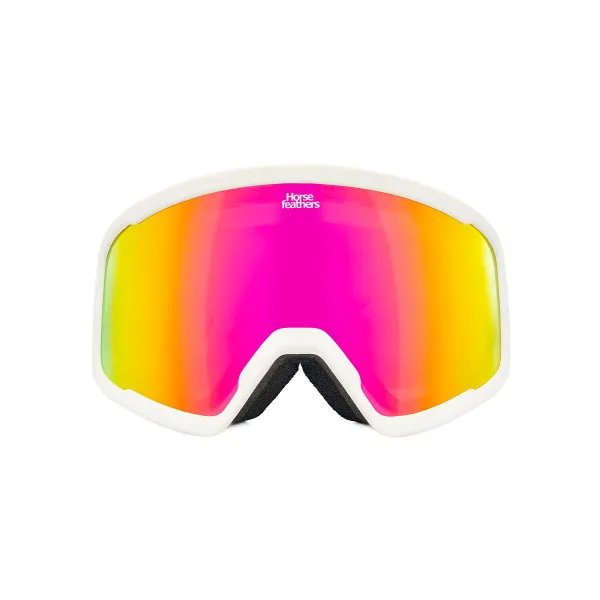 HORSEFEATHERS Okuliare na snowboard Huck - white/mirror pink