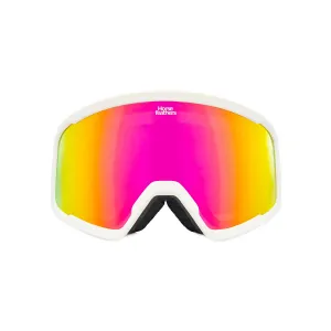 HORSEFEATHERS Okuliare na snowboard Huck - white/mirror pink