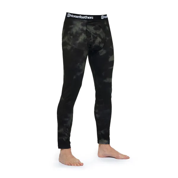 HORSEFEATHERS Termo nohavice Riley - olive tie dye velikost S