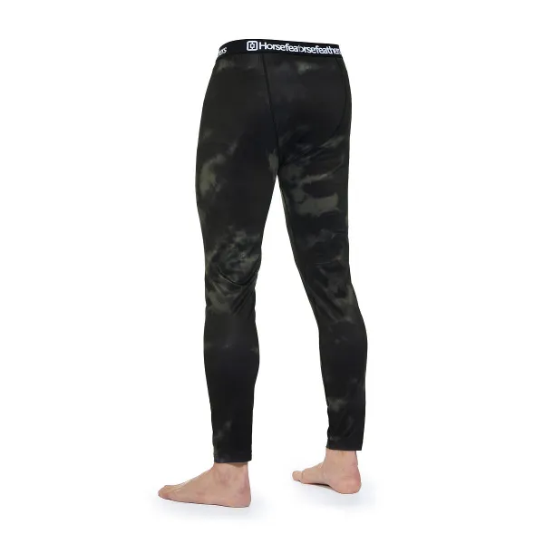 HORSEFEATHERS Termo nohavice Riley - olive tie dye velikost S