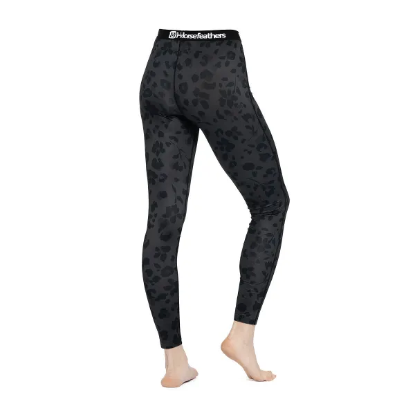 HORSEFEATHERS Termo nohavice Mirra - floral cheetah velikost M