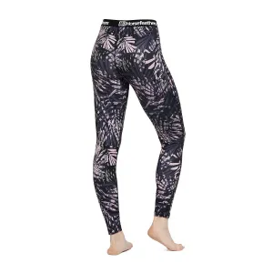 HORSEFEATHERS Termo nohavice Mirra - black leaves velikost M