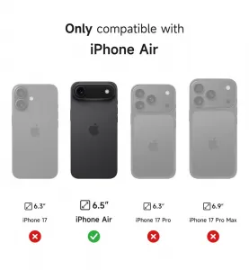 Suritch MagSafe Kickstand Camprotector obal iPhone Air, ružový