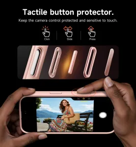 Suritch MagSafe Kickstand Camprotector obal iPhone Air, ružový