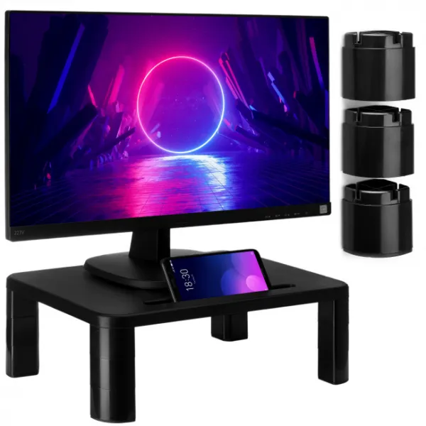 TZB Stojan na monitor RACK černý