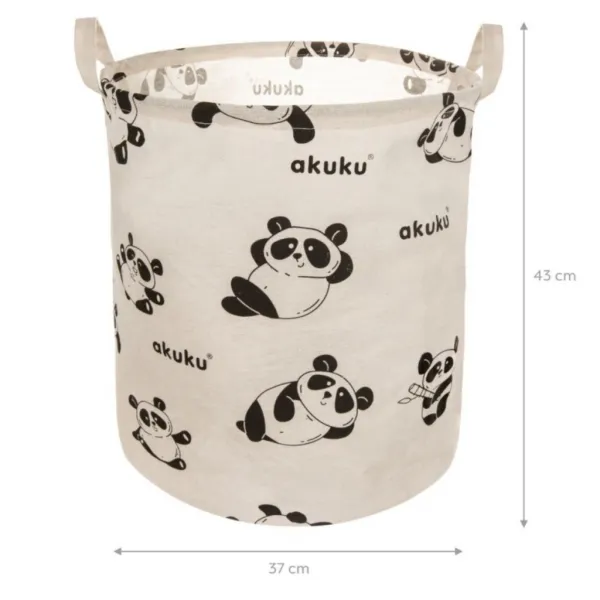 Akuku skladací kôš na hračky Panda