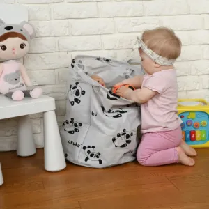 Akuku skladací kôš na hračky Panda