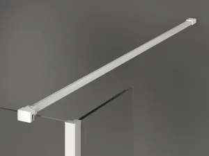 MEXEN/S - Kioto Sprchová zástena WALK-IN 90 x 85 x 30, transparent, biela 800-090-085-221-20-00-030