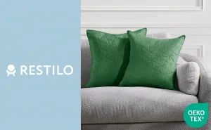 Obliečky na vankúše AmeliaHome Laila I zelené, veľkosť 50x70*2