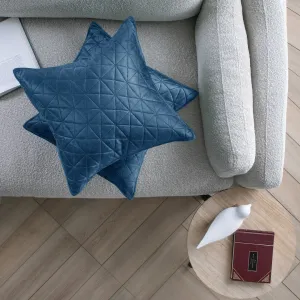 Súprava 2 ks obliečok na vankúše AmeliaHome Laila 50x70 cm kráľovská modrá, veľkosť 45x45
