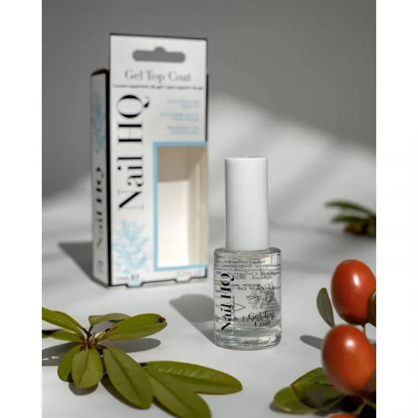 Nail HQ Gel Top Coat vrchný lak na nechty bez použitia UV/LED lampy 10 ml