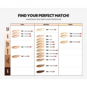 TIRTIR Mask Fit Aura Cushion Mini hydratačný make-up v hubke pre rozjasnenie pleti odtieň 43N Deep Cocoa 4.5 g