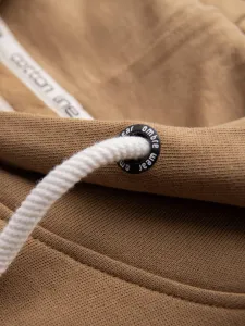Ombre Men's kangaroo hooded sweatshirt - brown