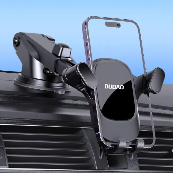 Dudao F5Pro Cockpit držiak na mobil do auta, čierny