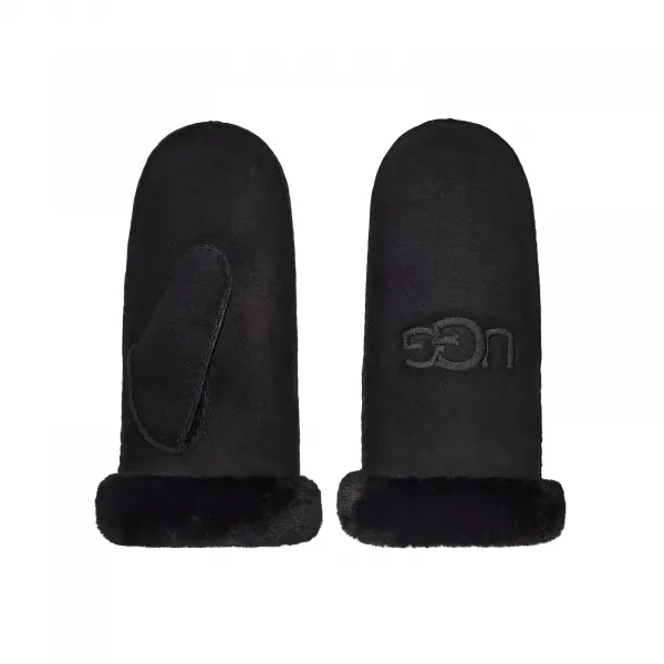 UGG Sheepskin Embroider Mitten "Black" (20932-BLACK)