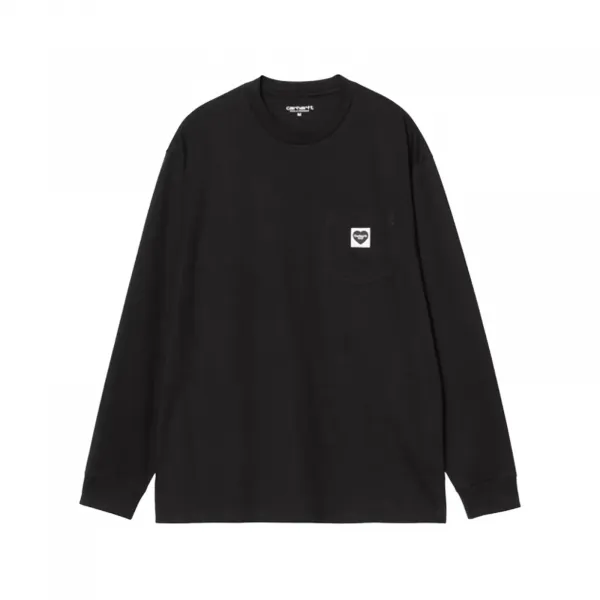 Carhartt WIP Pocket Heart Longsleeve "Black" (I035300-00EXX)