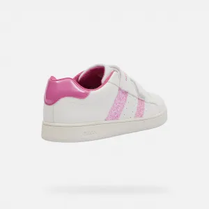 White Girls Geox Eclyper Sneakers - Girls