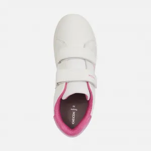 White Girls Geox Eclyper Sneakers - Girls