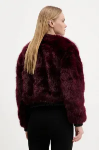 Bunda Desigual RASPBERRY bordová farba, prechodná, 25WWEW67