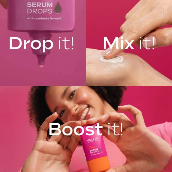 Weleda Serum Drops Pore Refining rozjasňujúce sérum na minimalizáciu pórov 30 ml