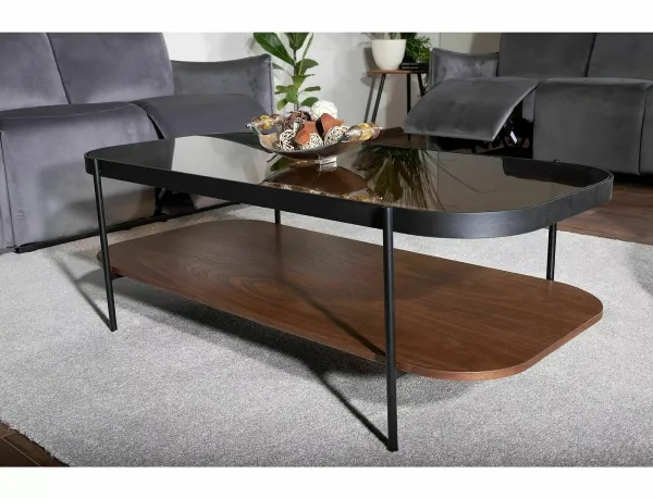 Signal Konferenční stolek Prima A 120 cm ořech/černý