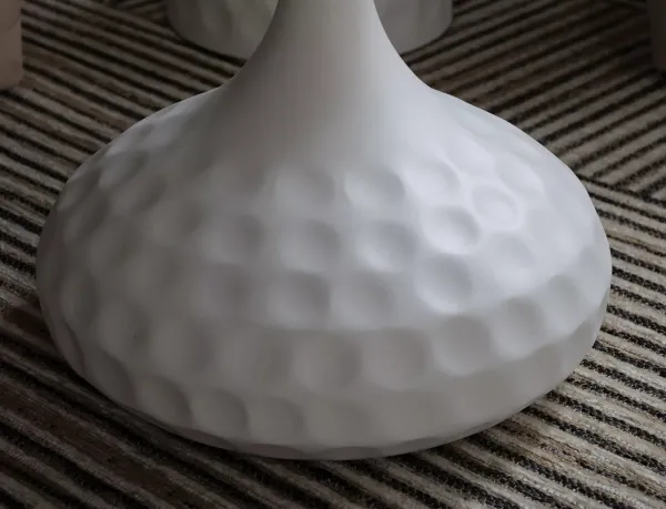 Signal Odkládací stolek Salo B 50 cm bílý/bílý mramor