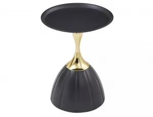 Signal Odkládací stolek Piana 38 cm černý/zlatý
