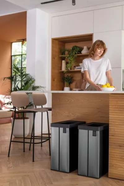 Verto Recyklovaný odpadkový kôš, ružový, 54 l